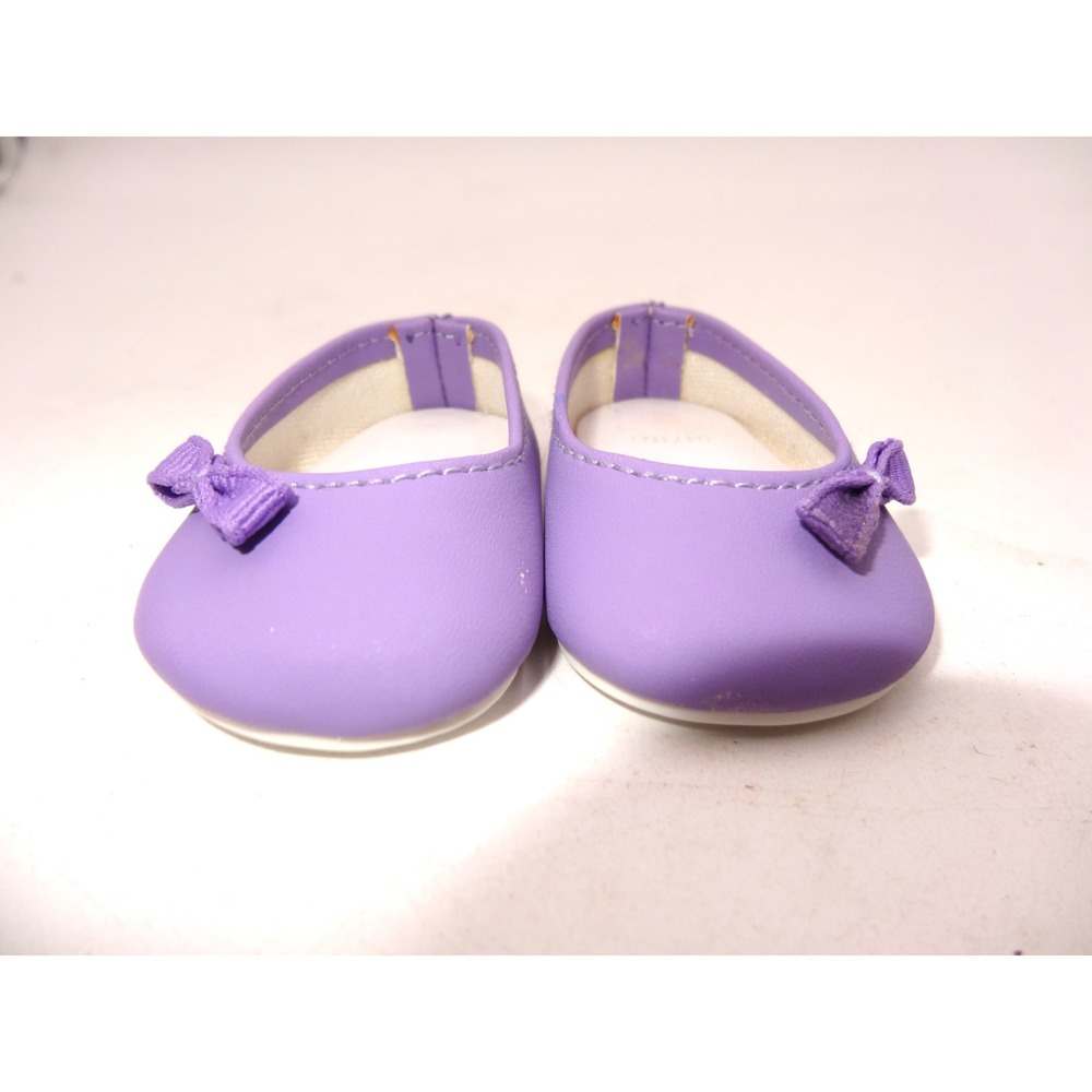 American Girl Purple Bow Ballet Flats Doll Shoes 0471NJ Meet Outfit Accessory